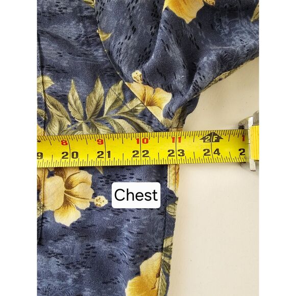Pierre Cardin Vtg Men's Tropical Hawaiian Floral Shirt Size Large - Picture 9 of 9
